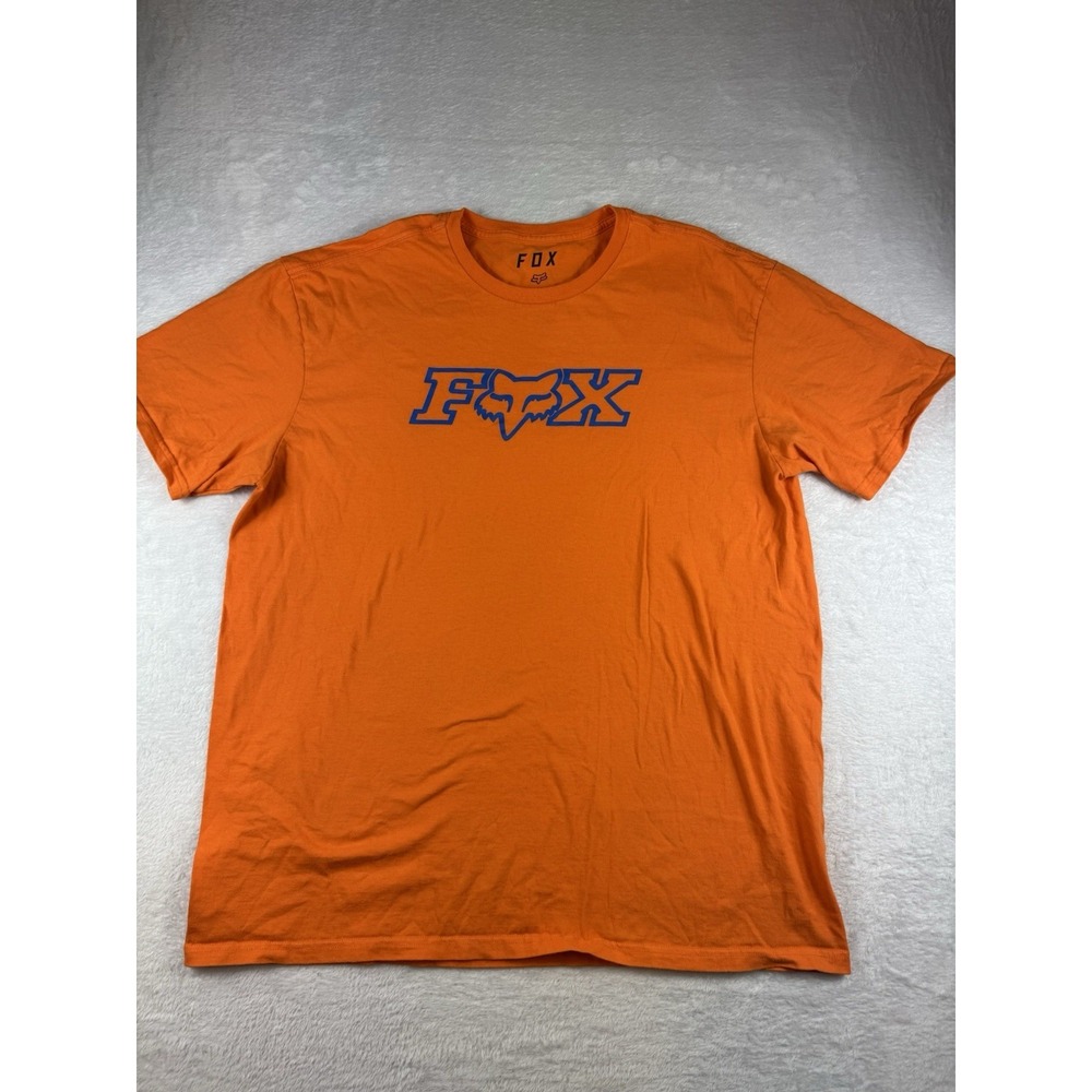 Fox Racing Motors Orange Cyber Y2K Orange T-Shirt XLarge